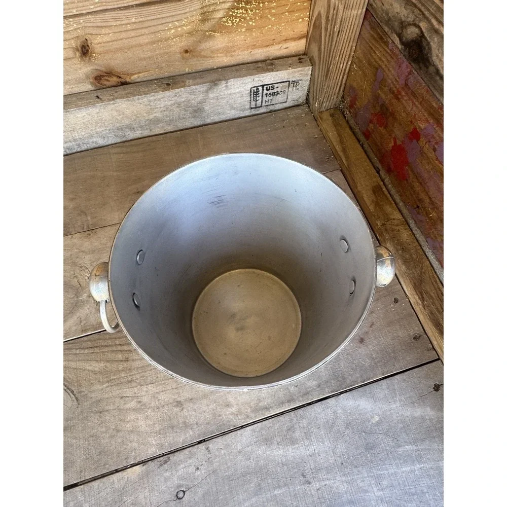 Vintage Stainless Steel Ice Bucket Made In India